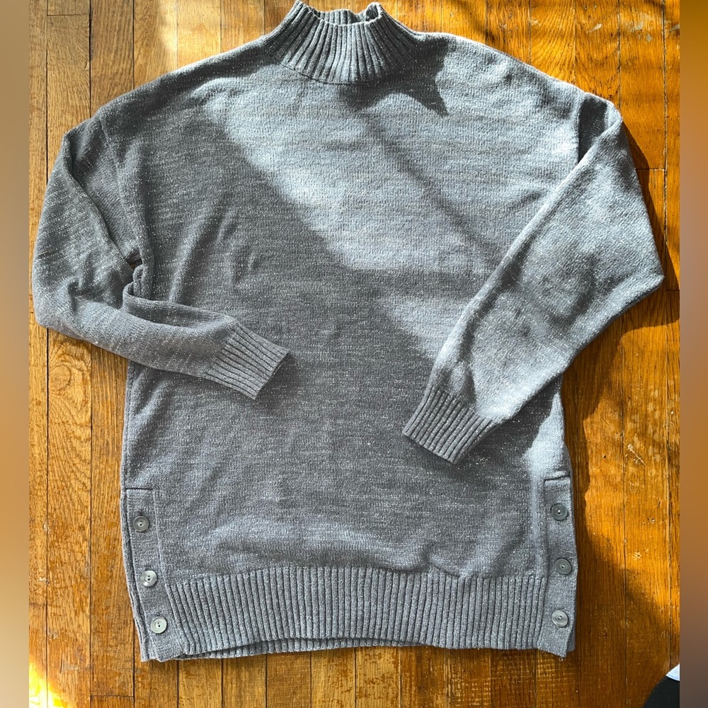 Silver Turtleneck